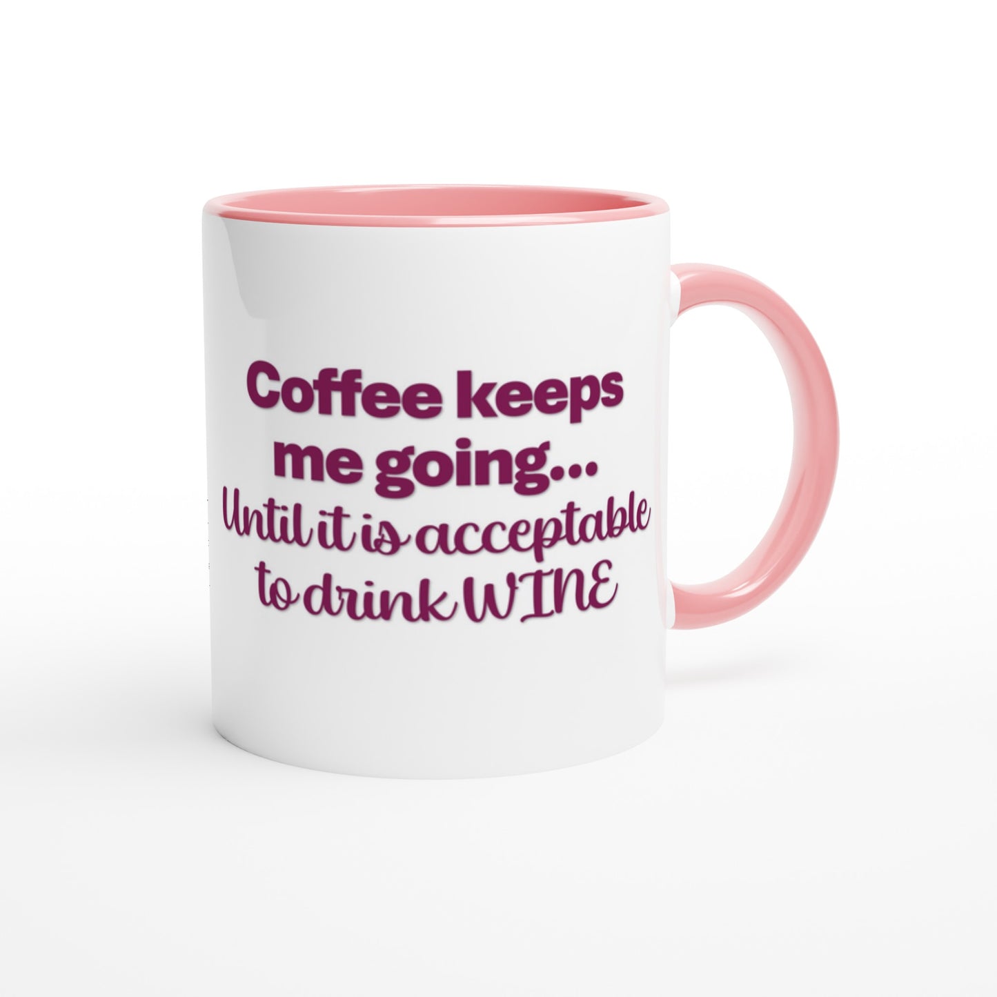 "Coffee keeps me going..." 11oz Ceramic Coffee Mug - Hennekam Wine Art